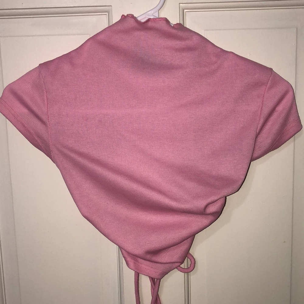Open back crop top